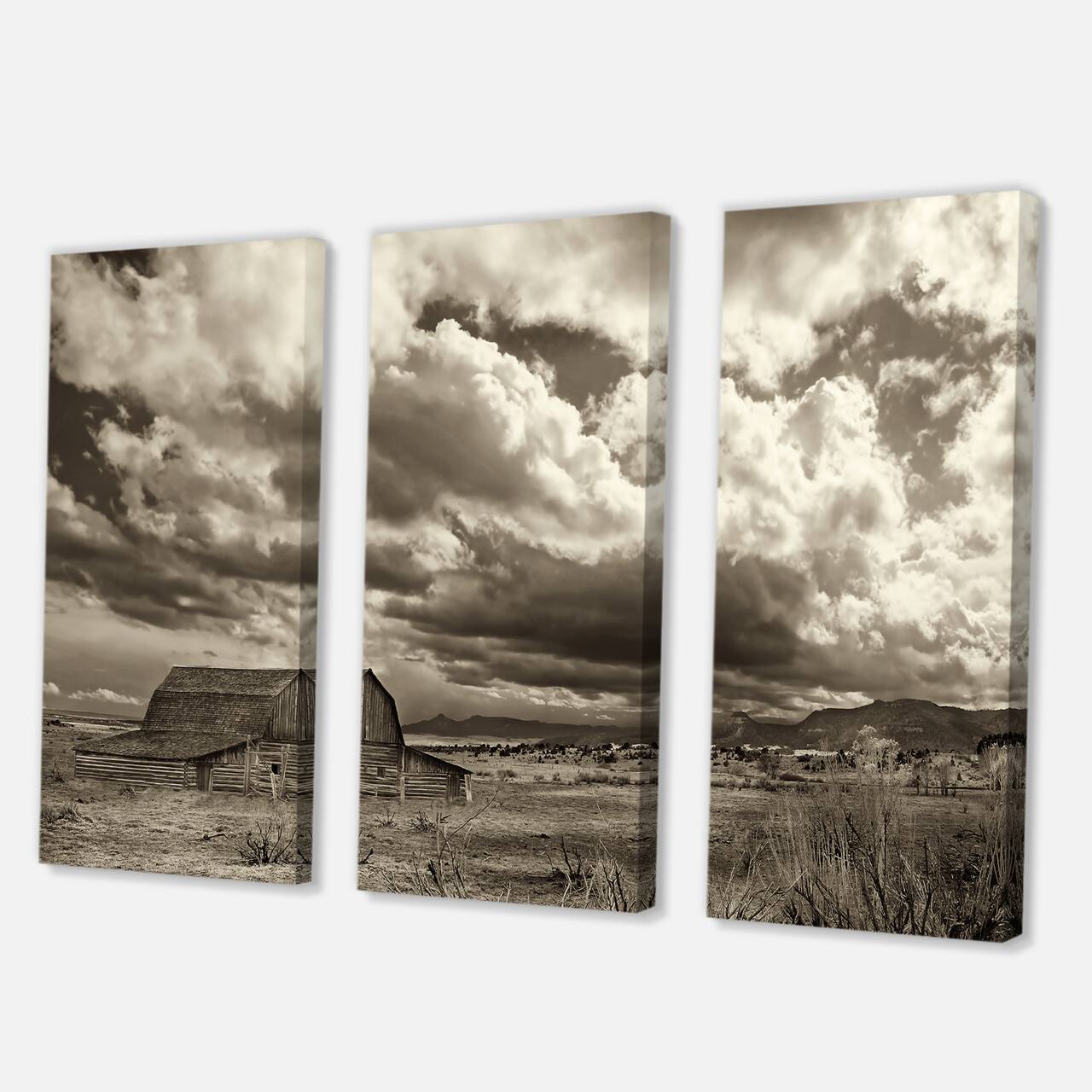 Designart - After The Rain On The Prairie - Traditional Canvas Wall Art Print